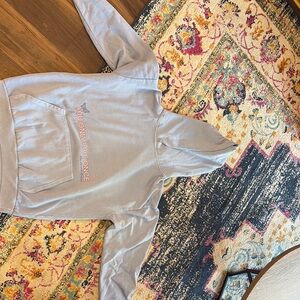 Gray Hoodie with 'You Only Live Once' Print